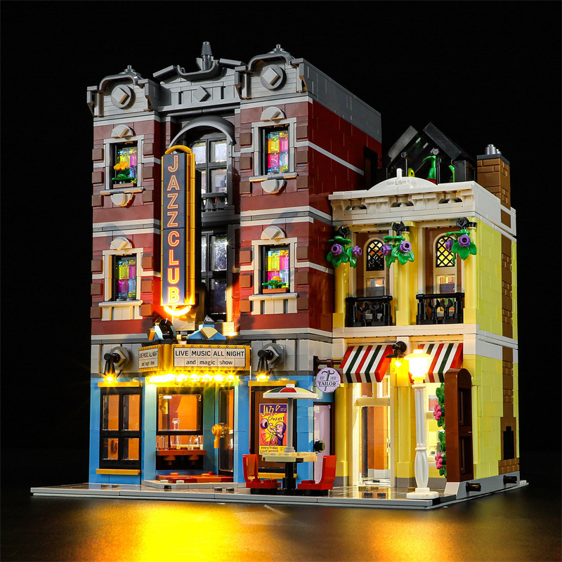 【Light Sets】Bricks LED lighting 10312 Modular Buildings Series Jazz Club & Pizzeria.