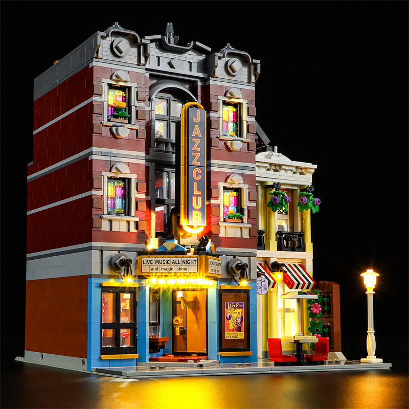 【Light Sets】Bricks LED lighting 10312 Modular Buildings Series Jazz Club & Pizzeria.