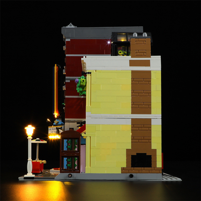 【Light Sets】Bricks LED lighting 10312 Modular Buildings Series Jazz Club & Pizzeria.