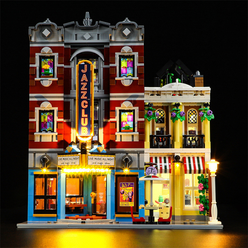 【Light Sets】Bricks LED lighting 10312 Modular Buildings Series Jazz Club & Pizzeria.