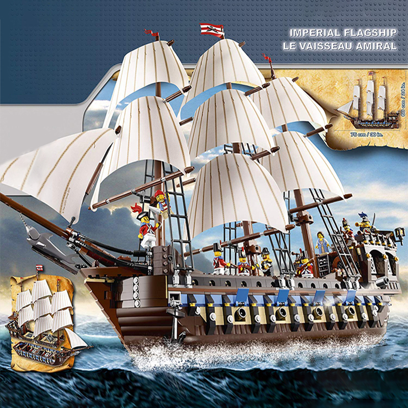 Imperial Flagship Caribbean Pirate Series Creator Expert 1664pcs Form Europe 3-7 Days