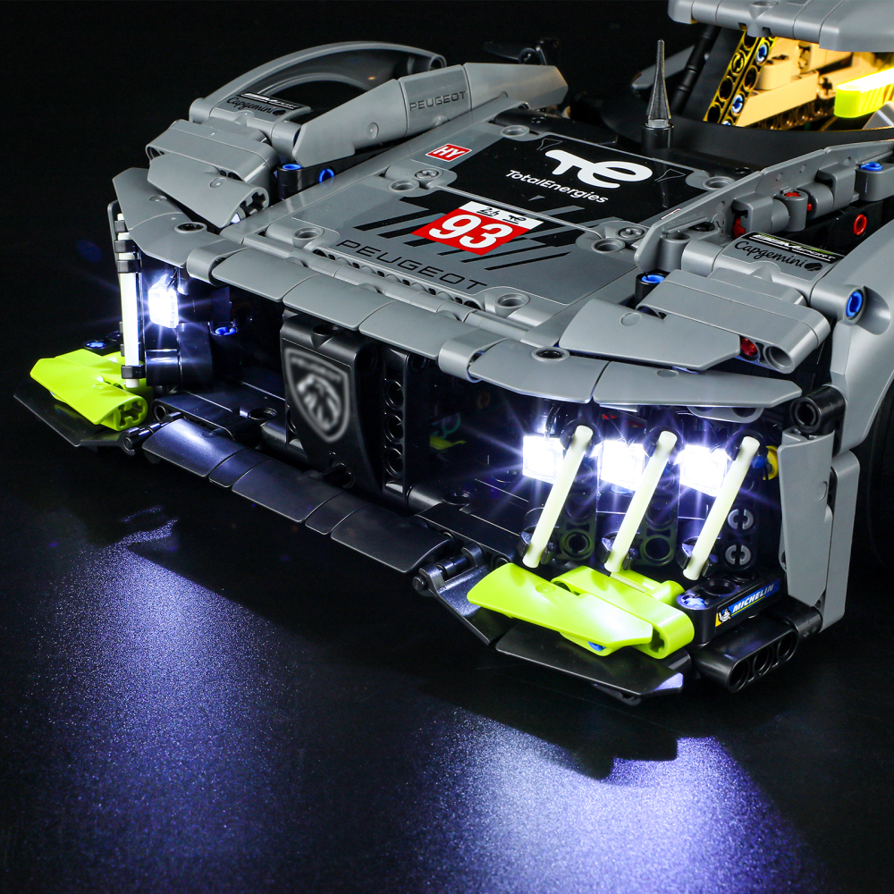 【Light Sets】Bricks LED Lighting 42156 Technical Technic PEUGEOT 9X8 24H Le Mans Hybrid Hypercar