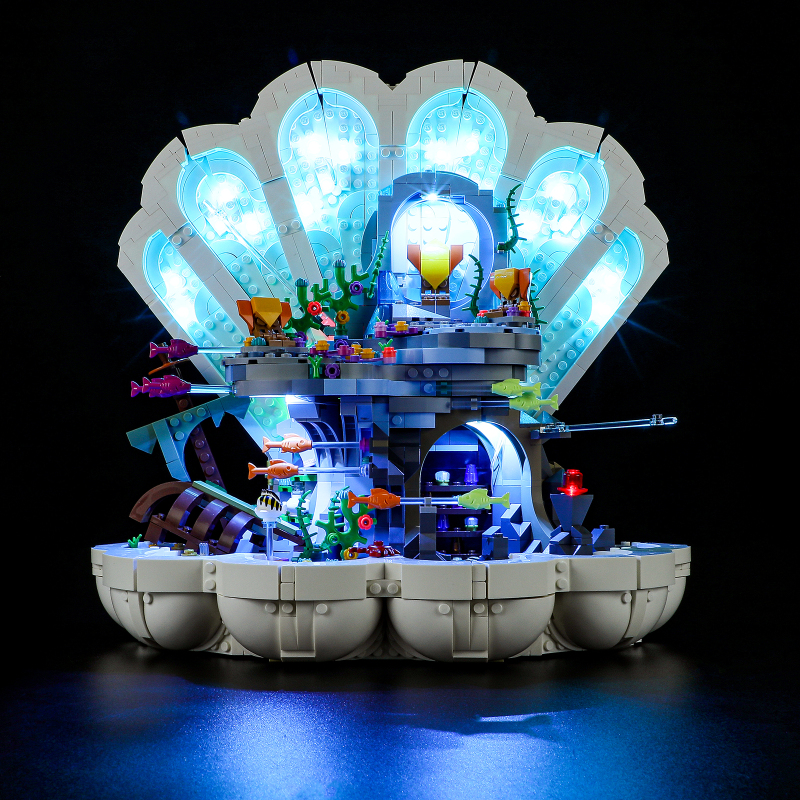 【Light Sets】Bricks LED Lighting 43225 Creator Expert The Little Mermaid Royal Clamshel