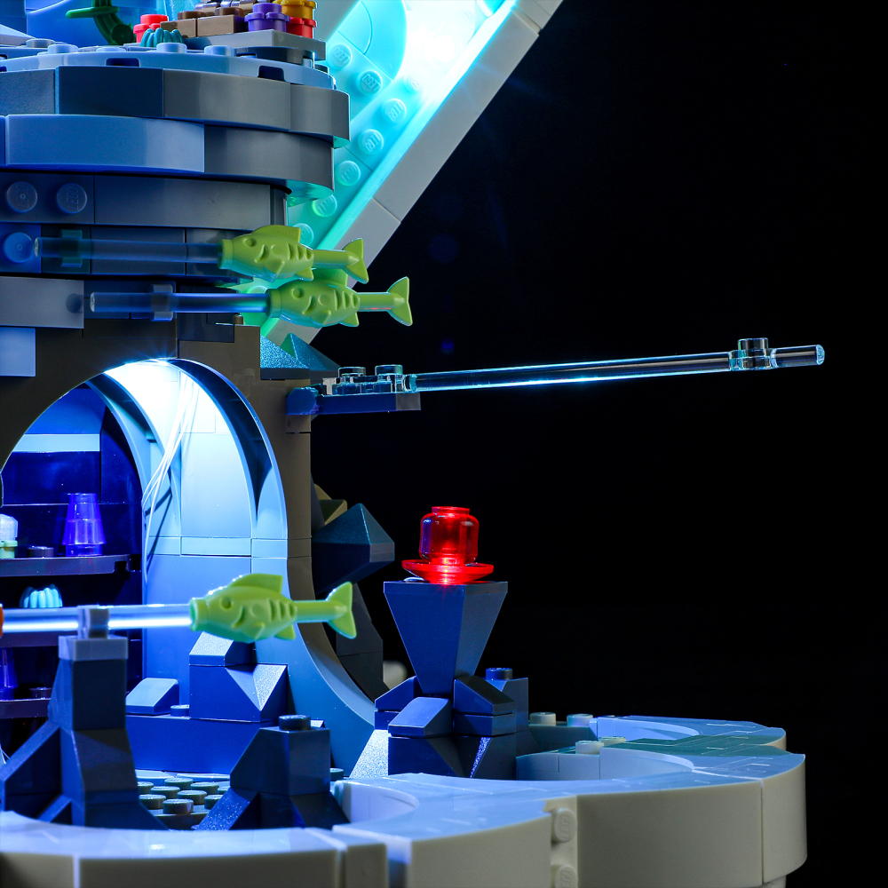 【Light Sets】Bricks LED Lighting 43225 Creator Expert The Little Mermaid Royal Clamshel