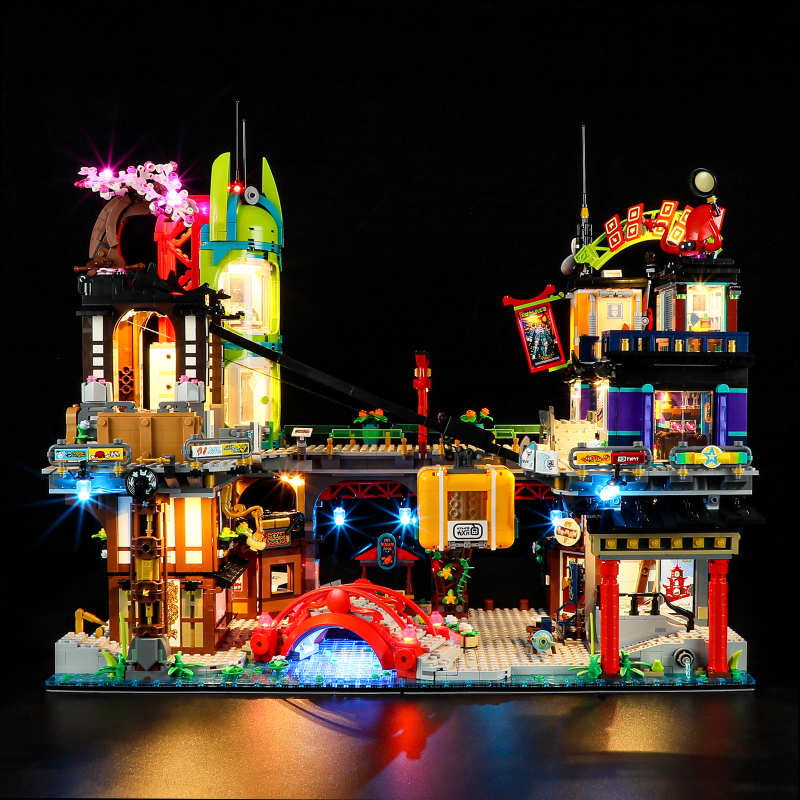 【Light Sets】Bricks LED Lighting 71799 Othert Ninjago City Markets