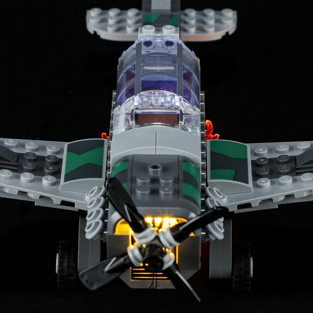 【Light Sets】Bricks LED Lighting 77012 Movie & Game Indiana Jones Fighter Plane Chase