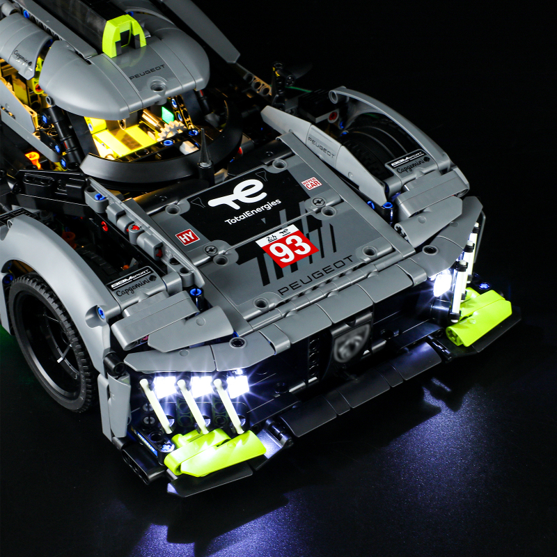 【Light Sets】Bricks LED Lighting 42156 Technical Technic PEUGEOT 9X8 24H Le Mans Hybrid Hypercar