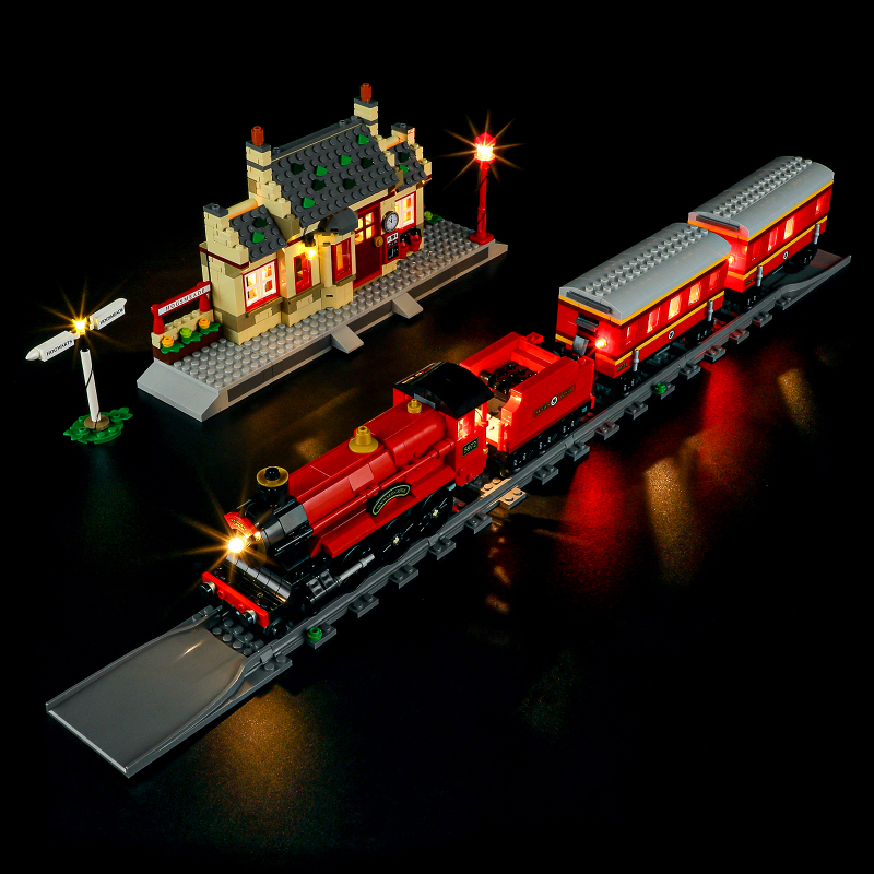 【Light Sets】Bricks LED Lighting 76423 Movie & Game Harry Potter Hogwarts Express & Hogsmeade Station