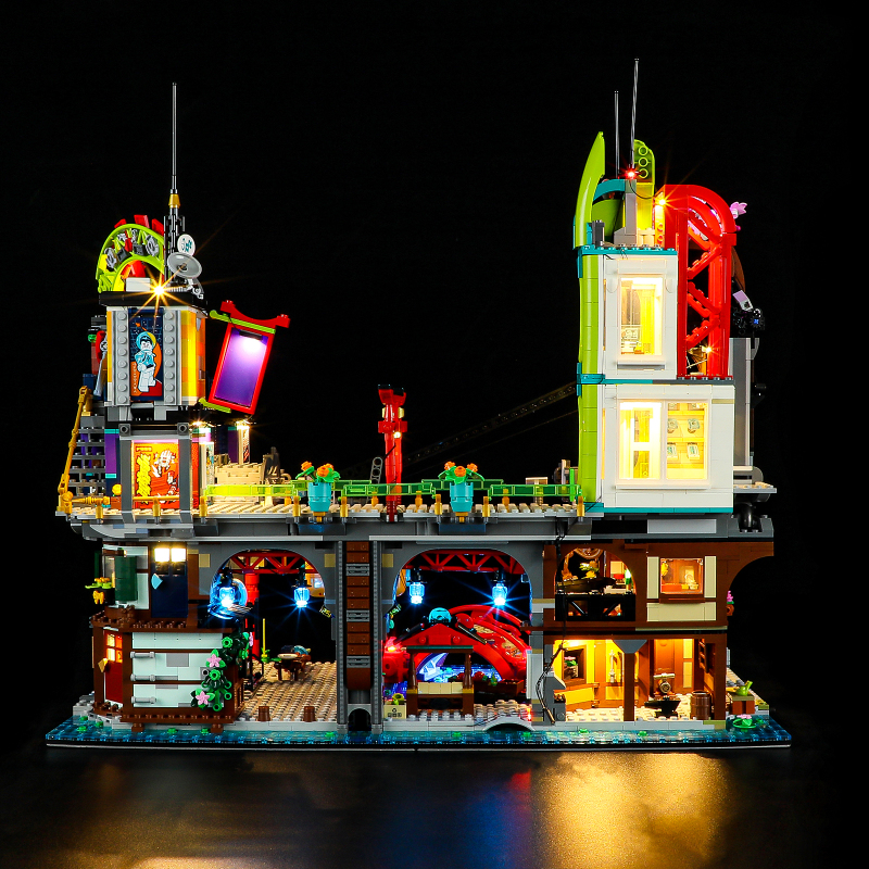 【Light Sets】Bricks LED Lighting 71799 Othert Ninjago City Markets