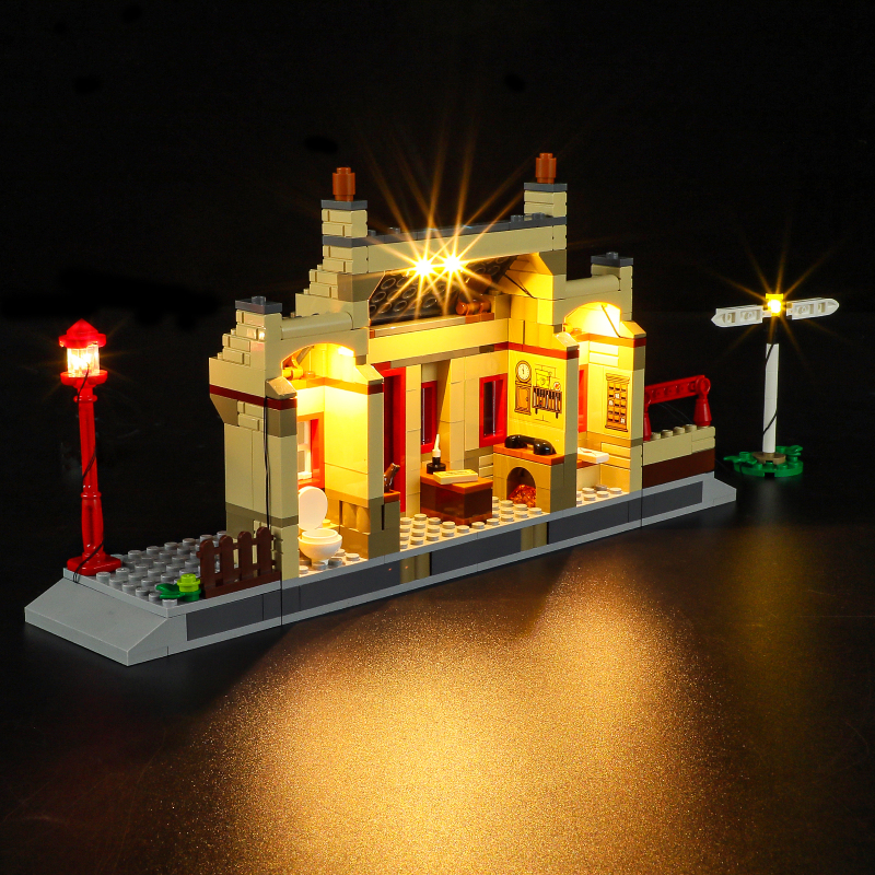 【Light Sets】Bricks LED Lighting 76423 Movie & Game Harry Potter Hogwarts Express & Hogsmeade Station