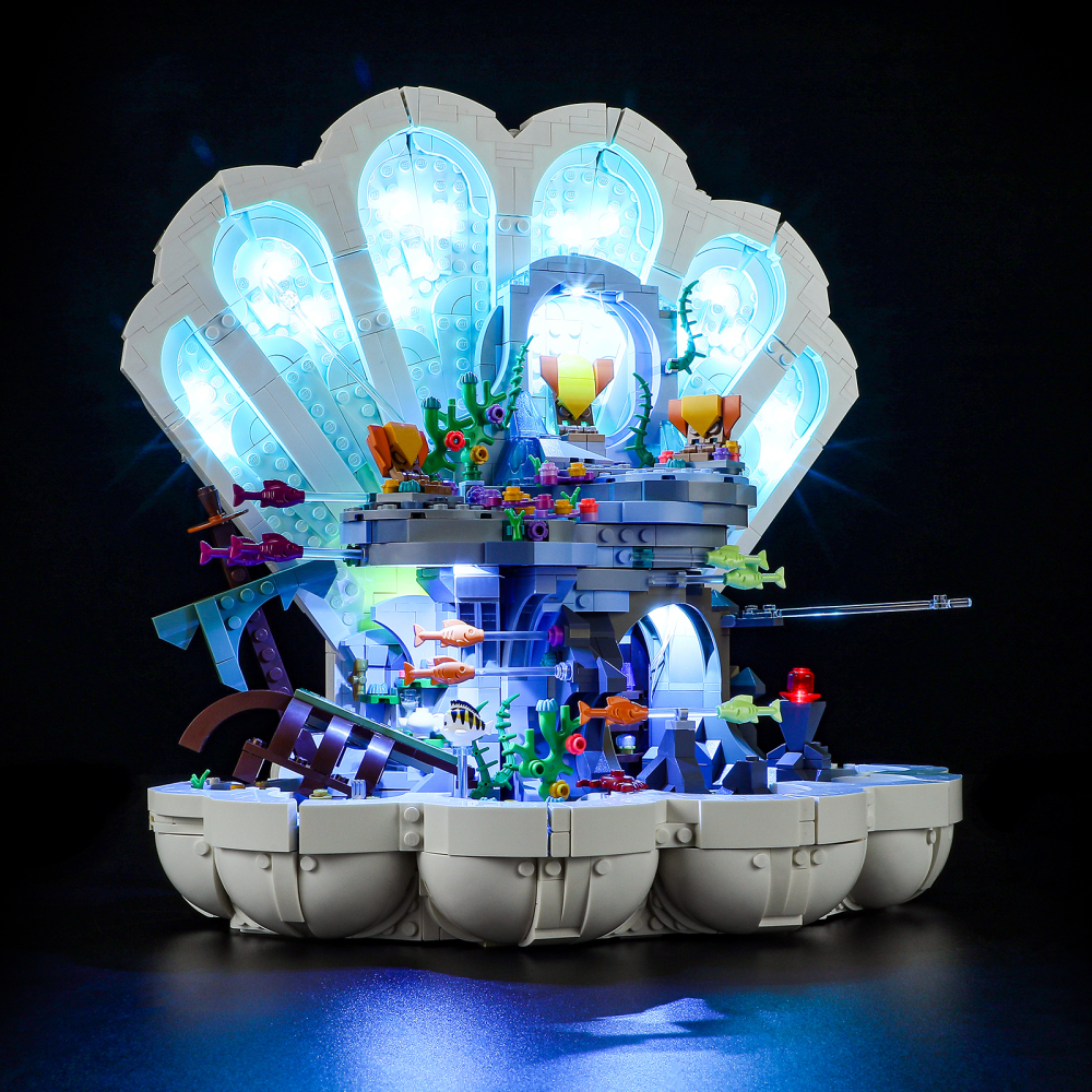 【Light Sets】Bricks LED Lighting 43225 Creator Expert The Little Mermaid Royal Clamshel