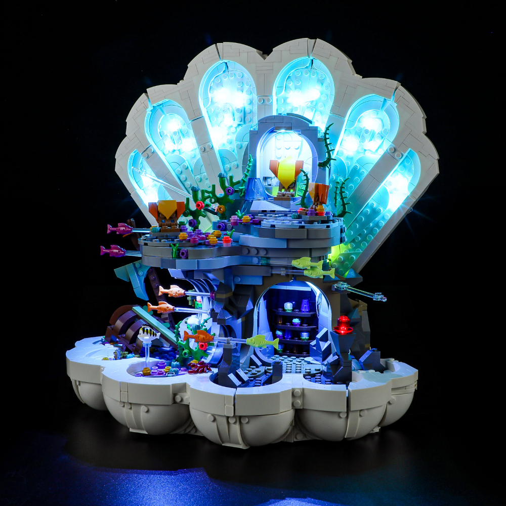 【Light Sets】Bricks LED Lighting 43225 Creator Expert The Little Mermaid Royal Clamshel