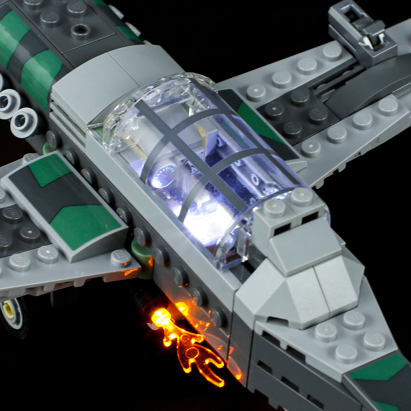 【Light Sets】Bricks LED Lighting 77012 Movie & Game Indiana Jones Fighter Plane Chase