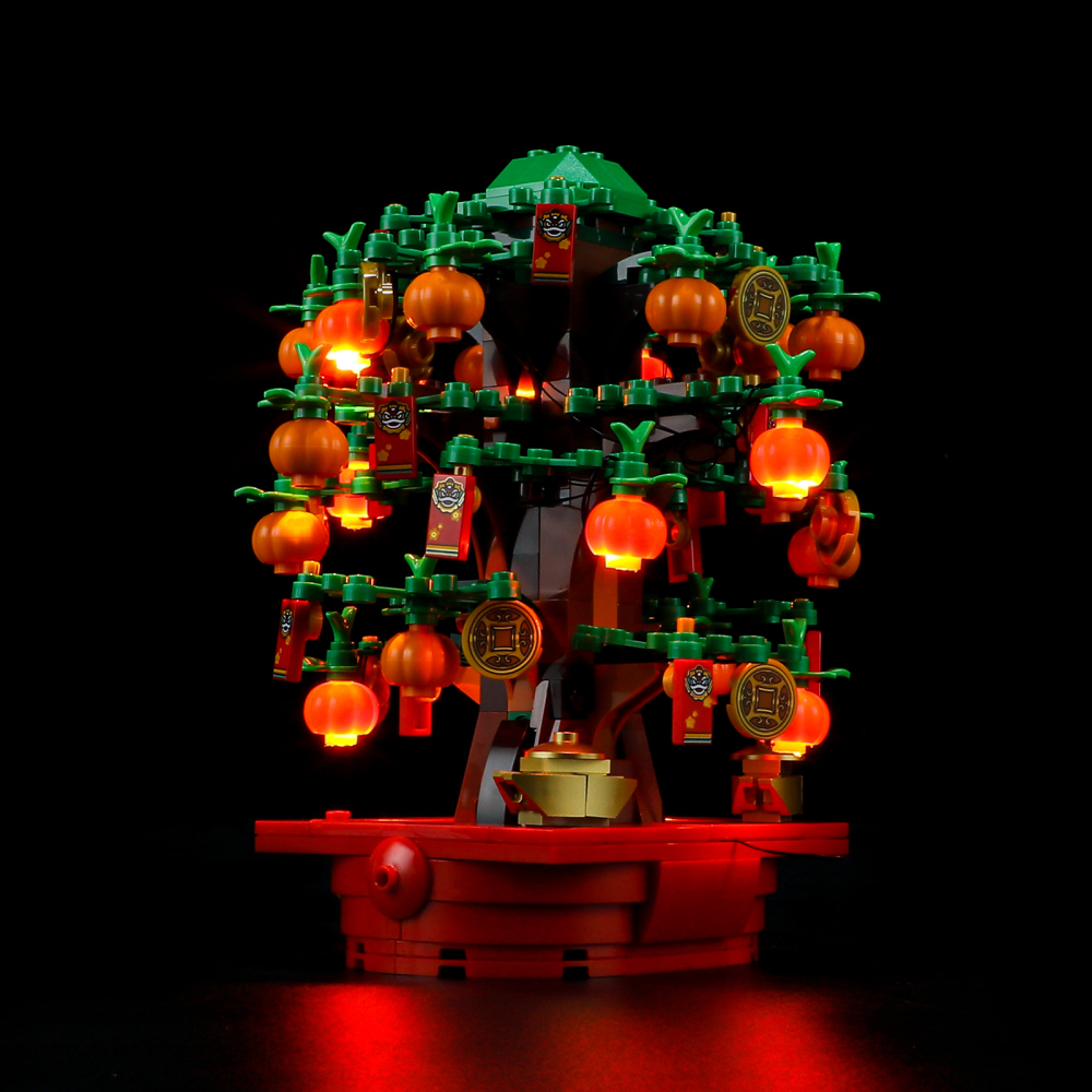 【Light Sets】Bricks LED Lighting 40648 Creator Seasonal Chinese Traditional Festivals Money Tree