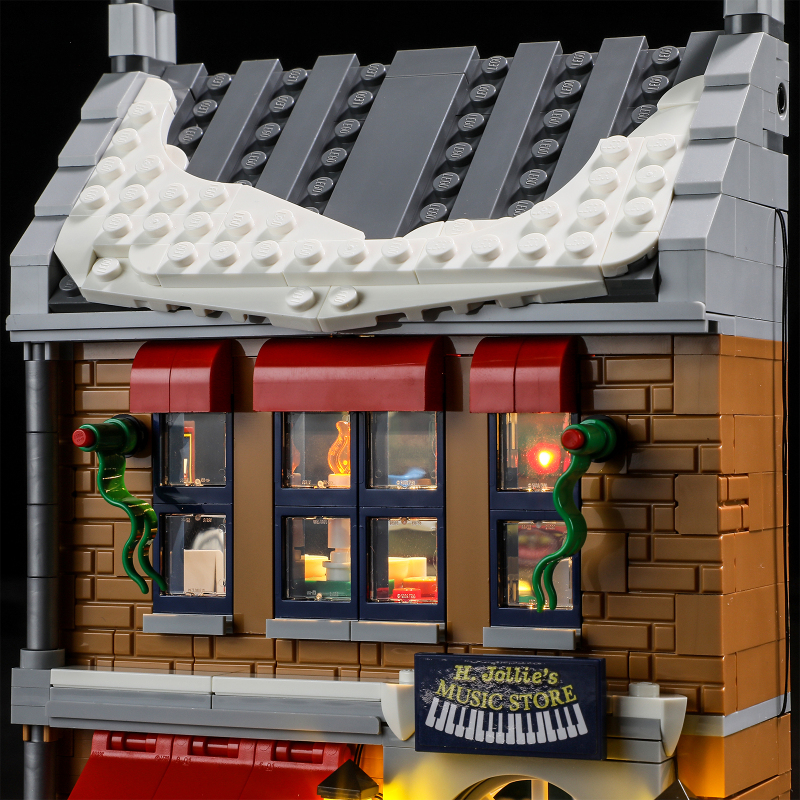 【Light Sets】Bricks LED Lighting 10308 Creator Expert Winter Village Holiday Main Street