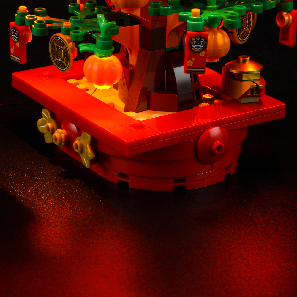 【Light Sets】Bricks LED Lighting 40648 Creator Seasonal Chinese Traditional Festivals Money Tree