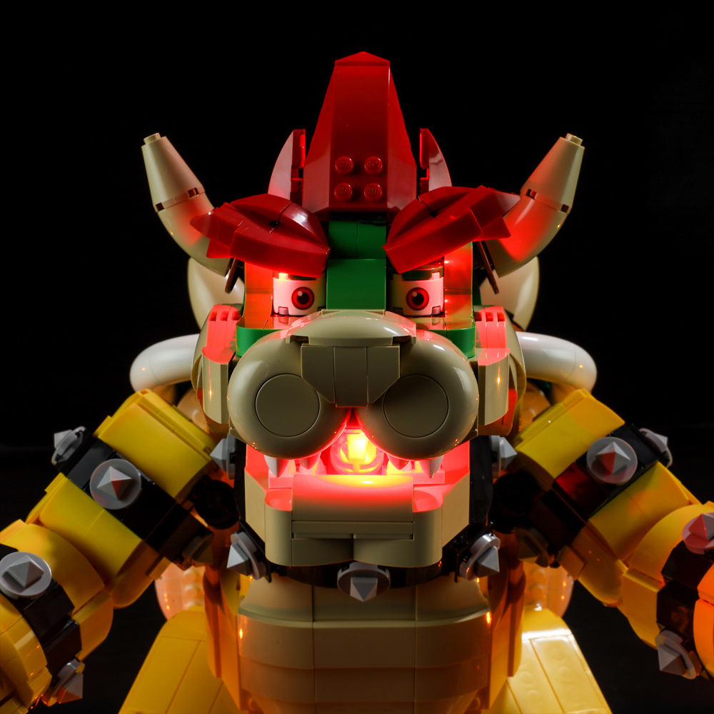 【Light Sets】Bricks LED Lighting 71411 Movie & Game Super Mario The Mighty Bowser