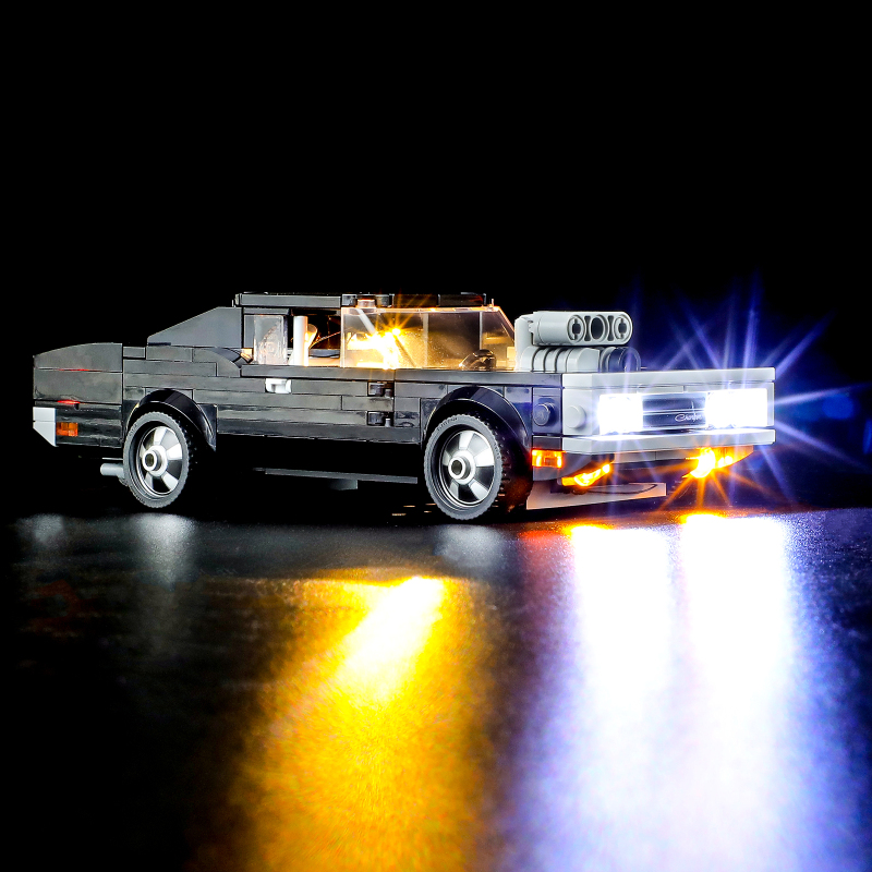 【Light Sets】Bricks LED Lighting 76912 Racers Speed Champions Fast & Furious 1970 Dodge Charger R/T