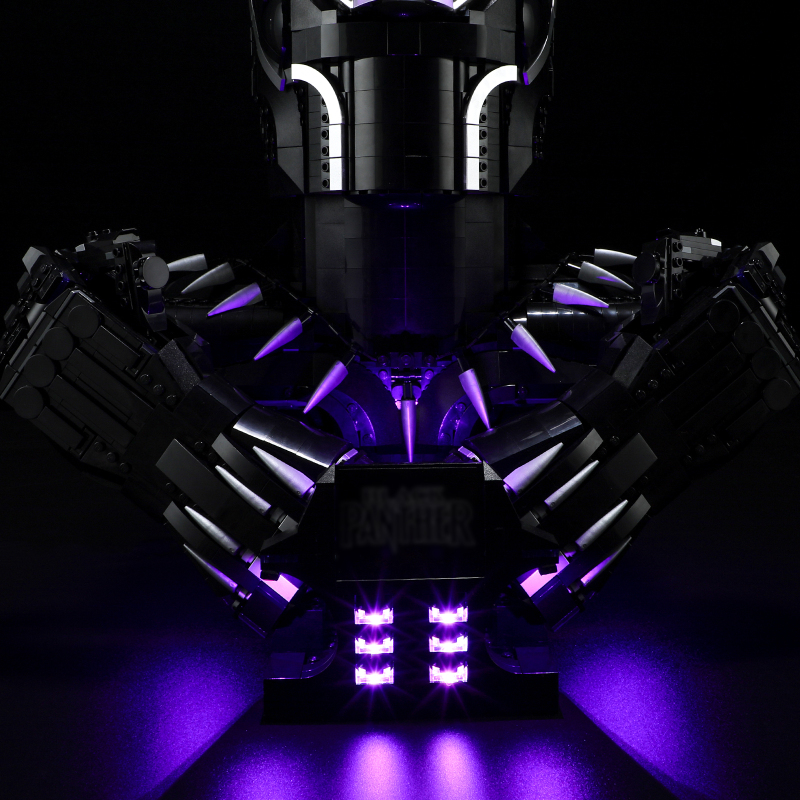 【Light Sets】Bricks LED Lighting 76215 Super heroes Marvel Black Panther