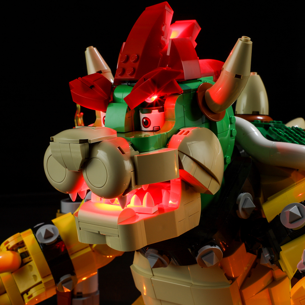 【Light Sets】Bricks LED Lighting 71411 Movie & Game Super Mario The Mighty Bowser