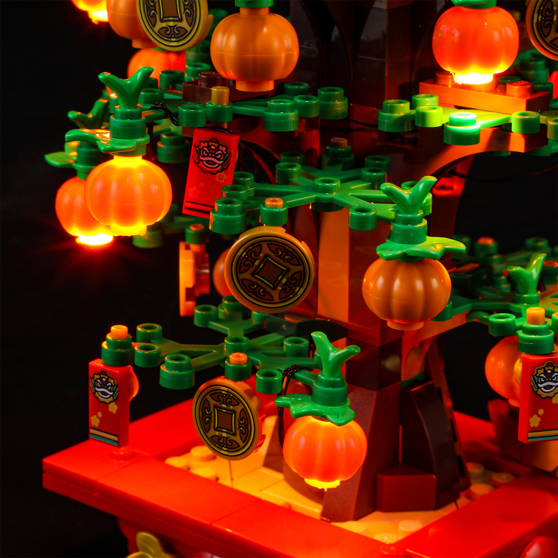 【Light Sets】Bricks LED Lighting 40648 Creator Seasonal Chinese Traditional Festivals Money Tree