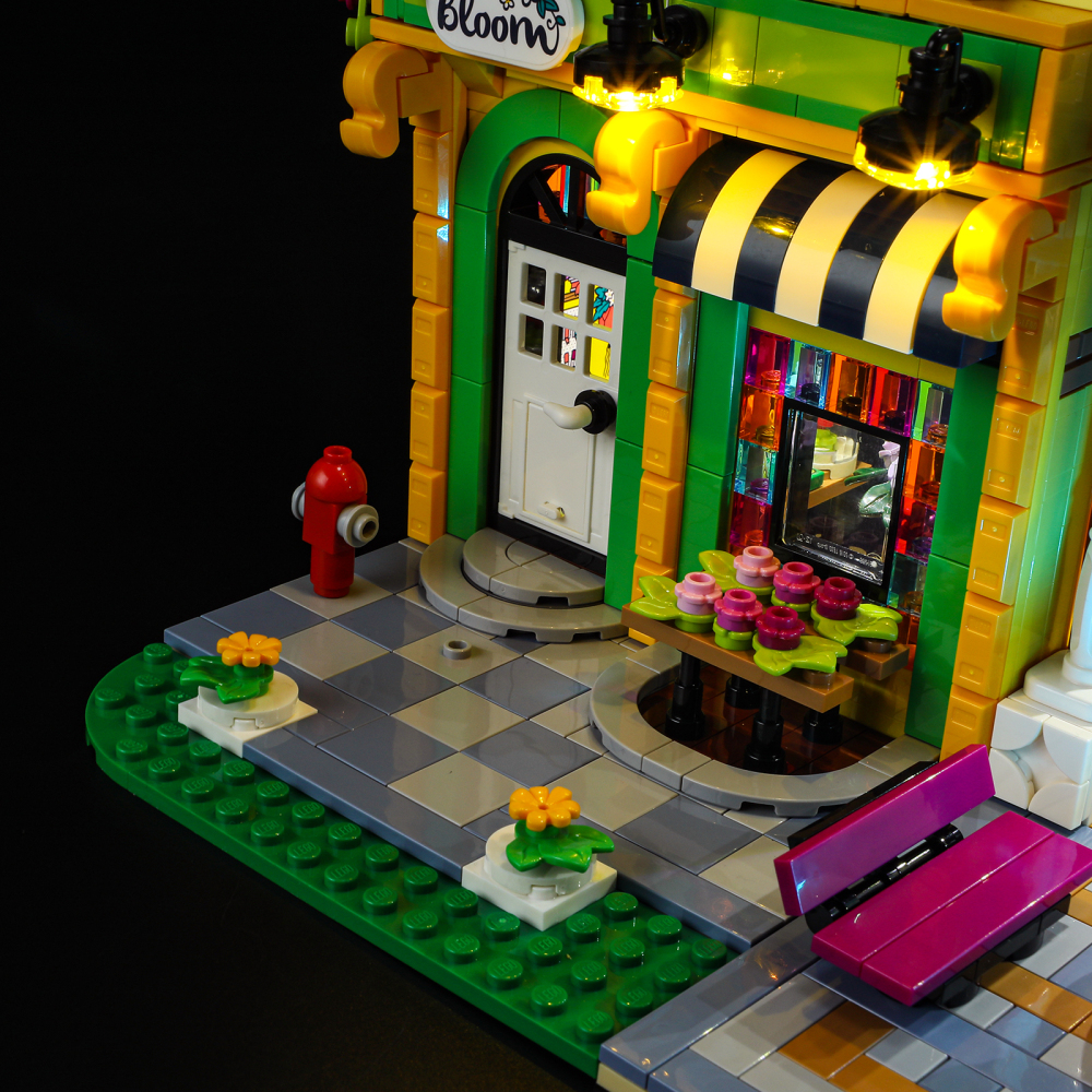 【Light Sets】Bricks LED Lighting 41732 Girl Friends Downtown Flower and Design Stores