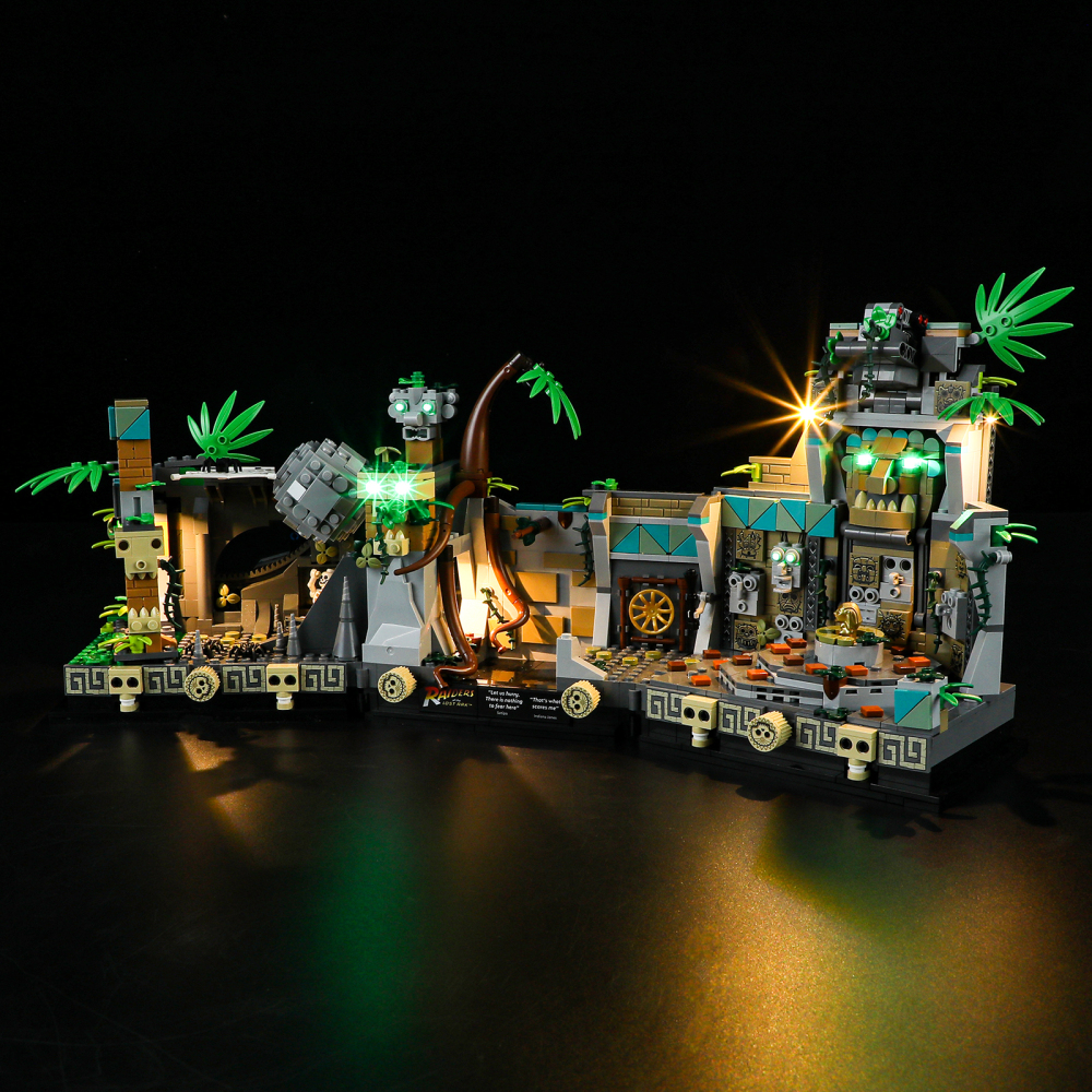 【Light Sets】Bricks LED Lighting 77015 Movie & Game Indiana Jones Temple of the Golden Idol