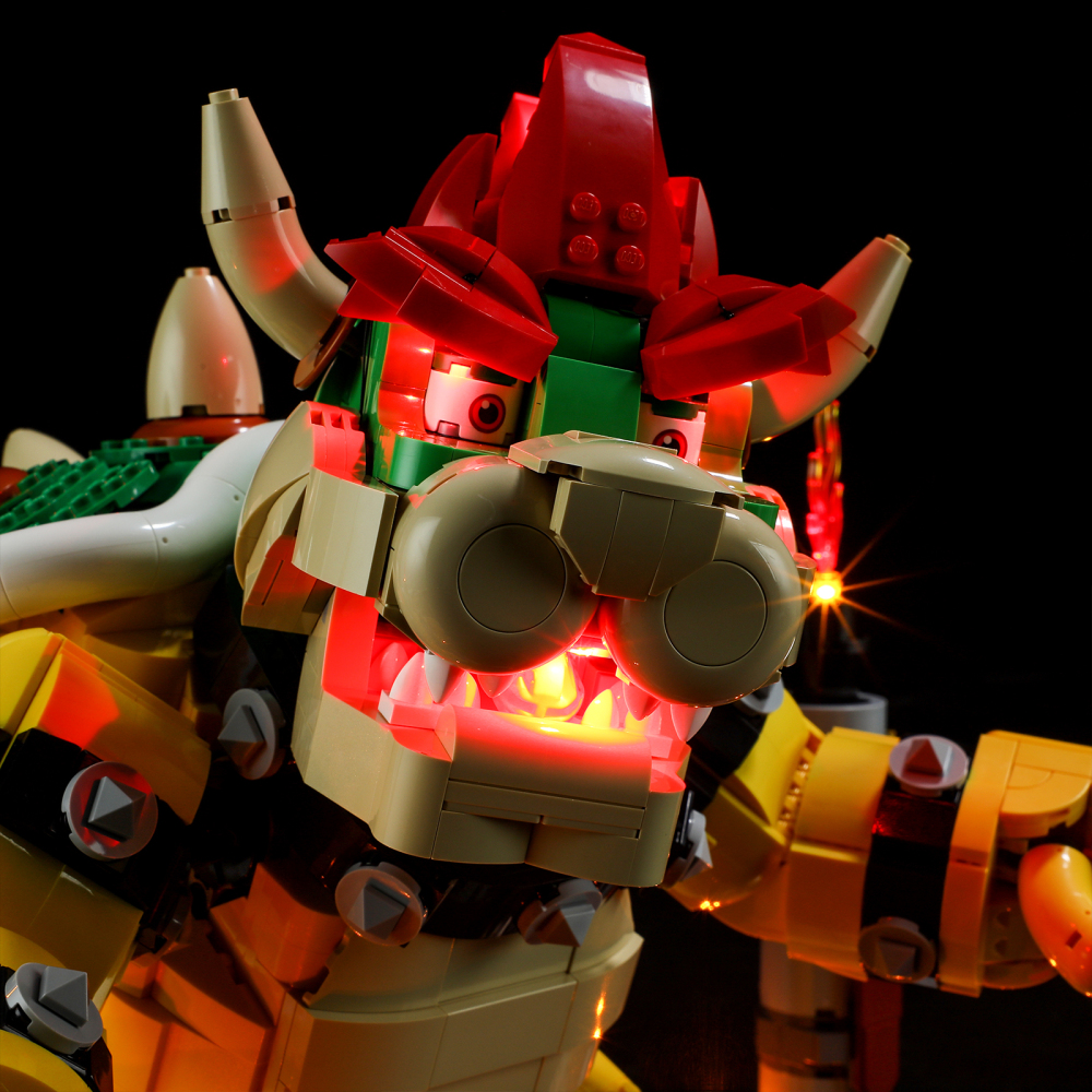 【Light Sets】Bricks LED Lighting 71411 Movie & Game Super Mario The Mighty Bowser