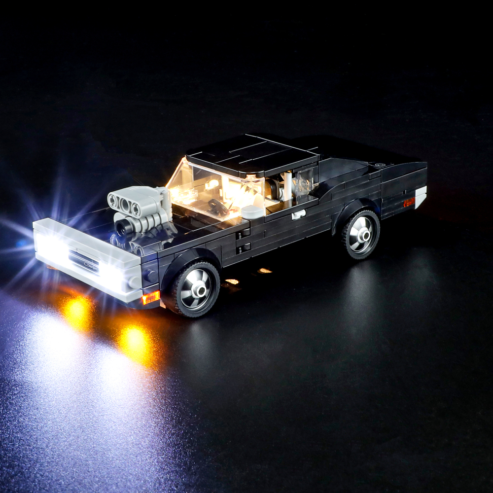 【Light Sets】Bricks LED Lighting 76912 Racers Speed Champions Fast & Furious 1970 Dodge Charger R/T