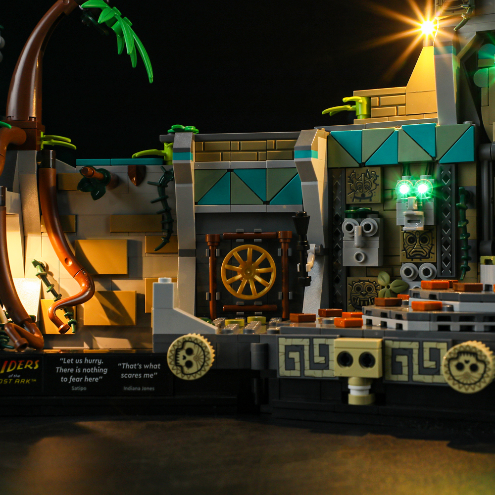 【Light Sets】Bricks LED Lighting 77015 Movie & Game Indiana Jones Temple of the Golden Idol