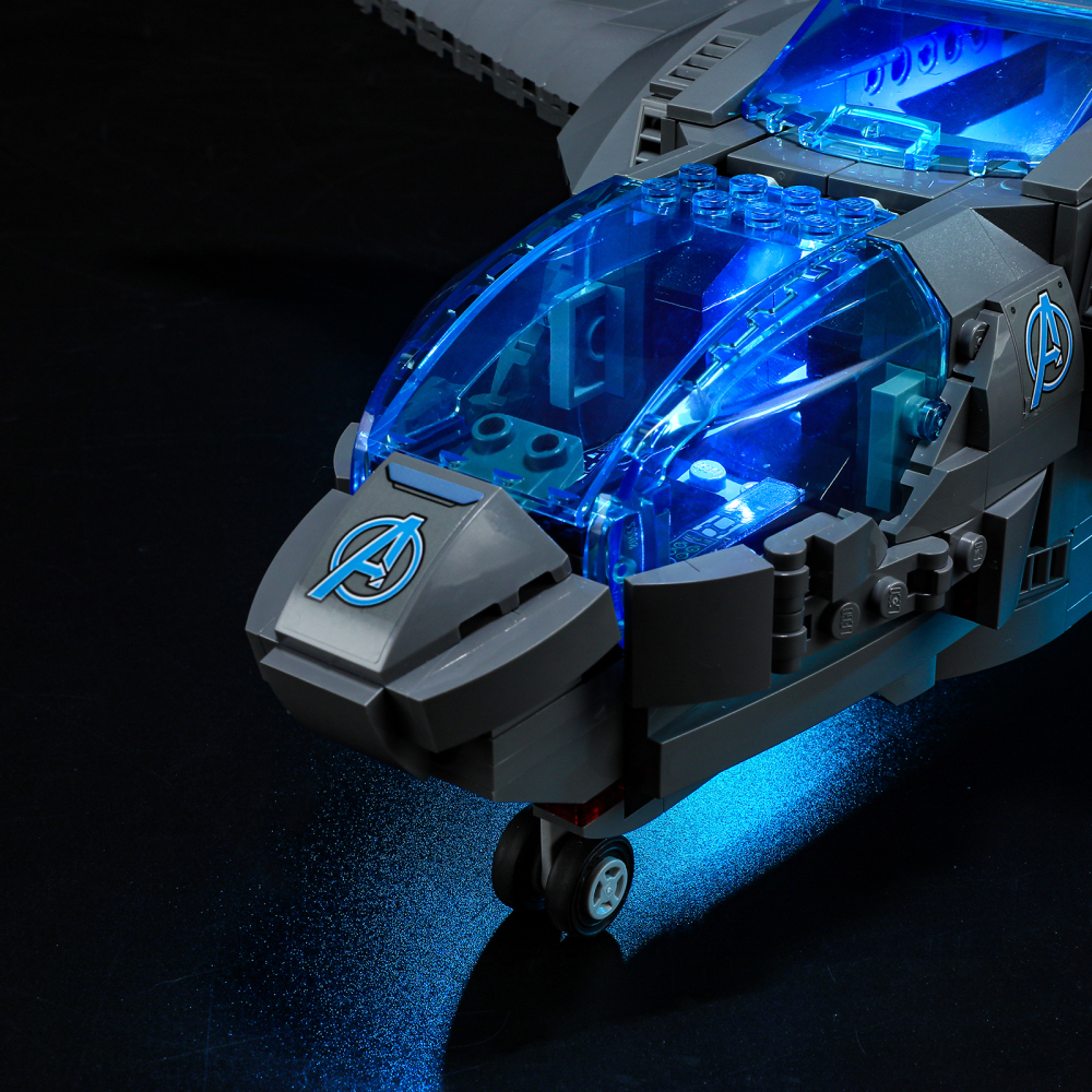 【Light Sets】Bricks LED Lighting 76248 Super heroes Marvel The Avengers Quinjet