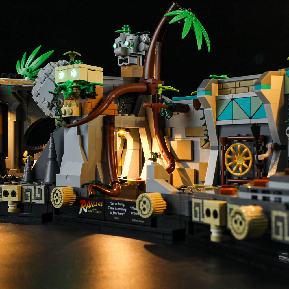 【Light Sets】Bricks LED Lighting 77015 Movie & Game Indiana Jones Temple of the Golden Idol