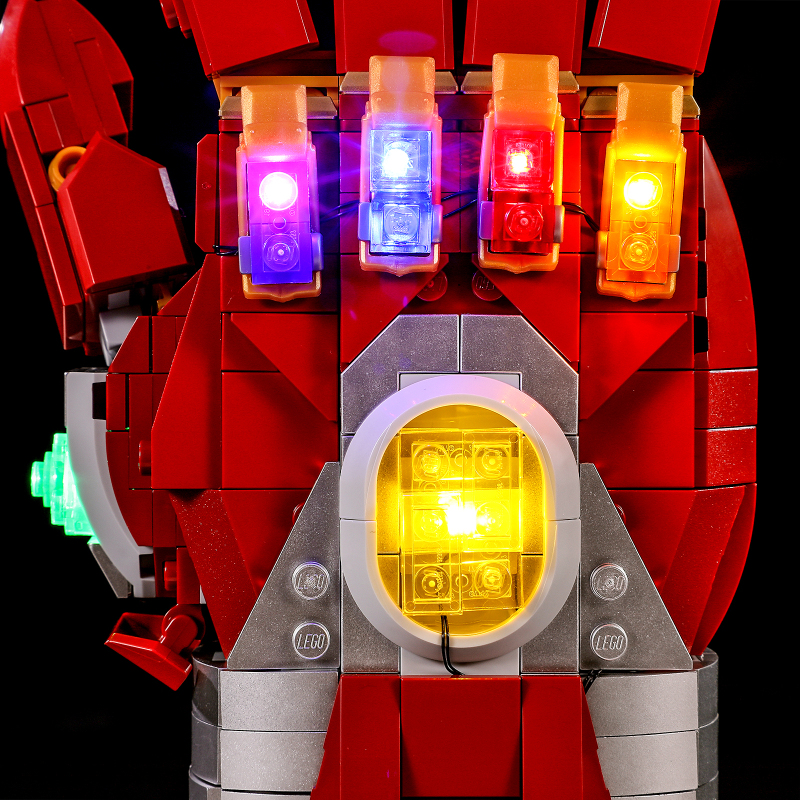 【Light Sets】Bricks LED Lighting 76223 Super heroes Marvel The Avengers Nano Gauntlet