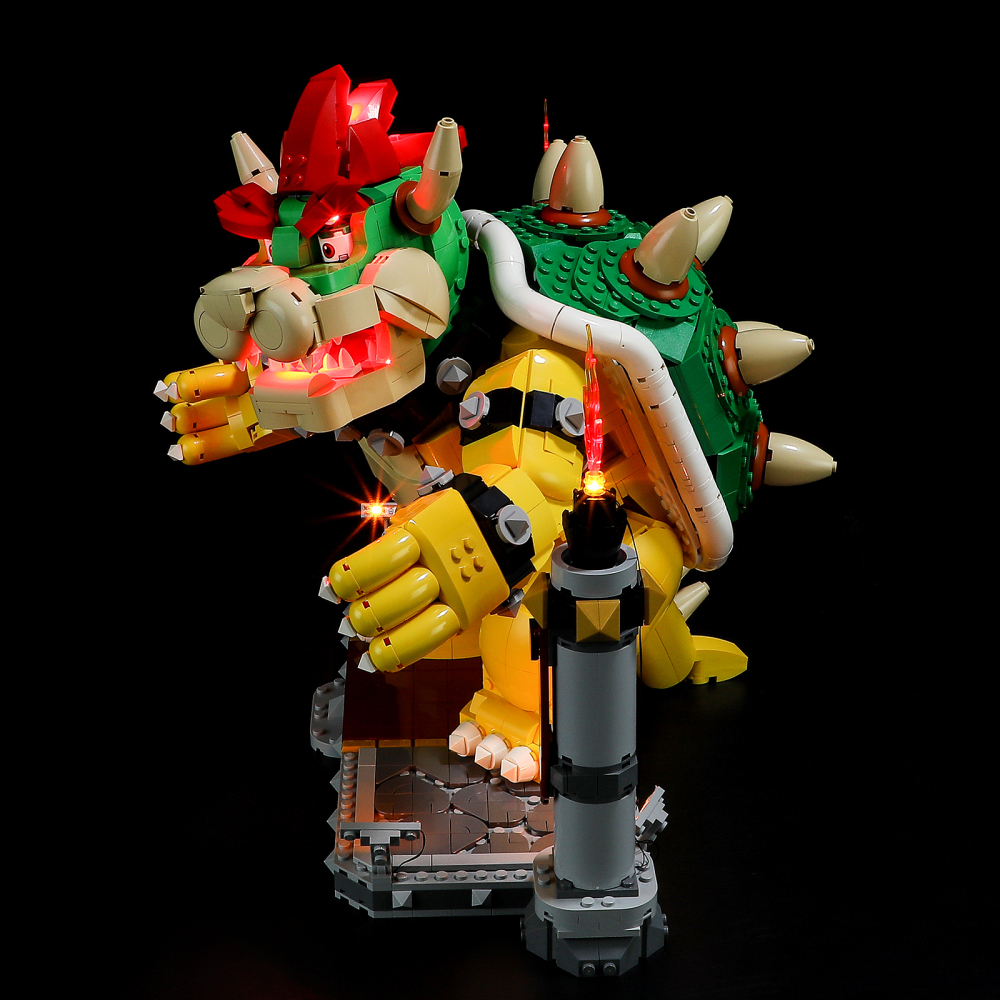 【Light Sets】Bricks LED Lighting 71411 Movie & Game Super Mario The Mighty Bowser
