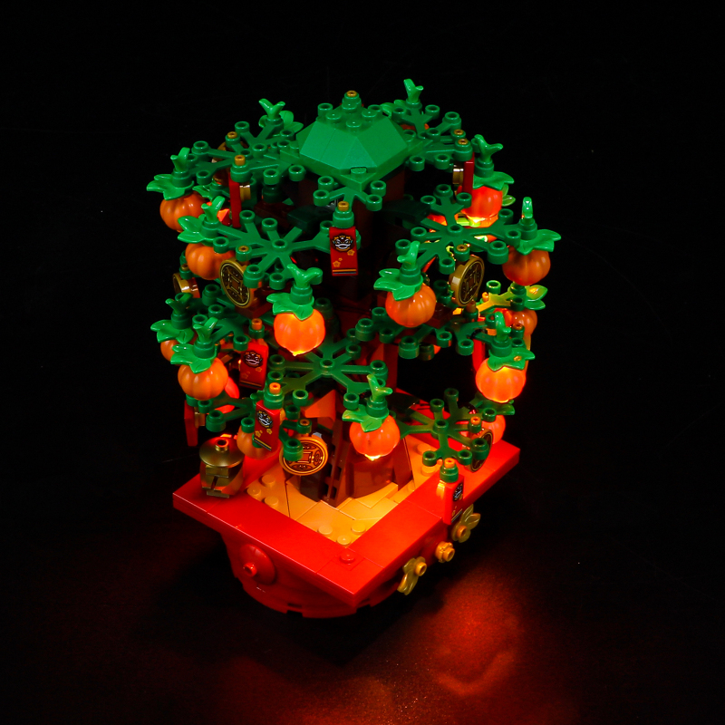 【Light Sets】Bricks LED Lighting 40648 Creator Seasonal Chinese Traditional Festivals Money Tree