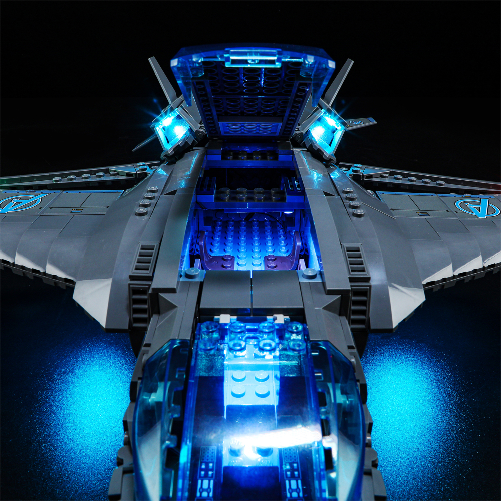 【Light Sets】Bricks LED Lighting 76248 Super heroes Marvel The Avengers Quinjet
