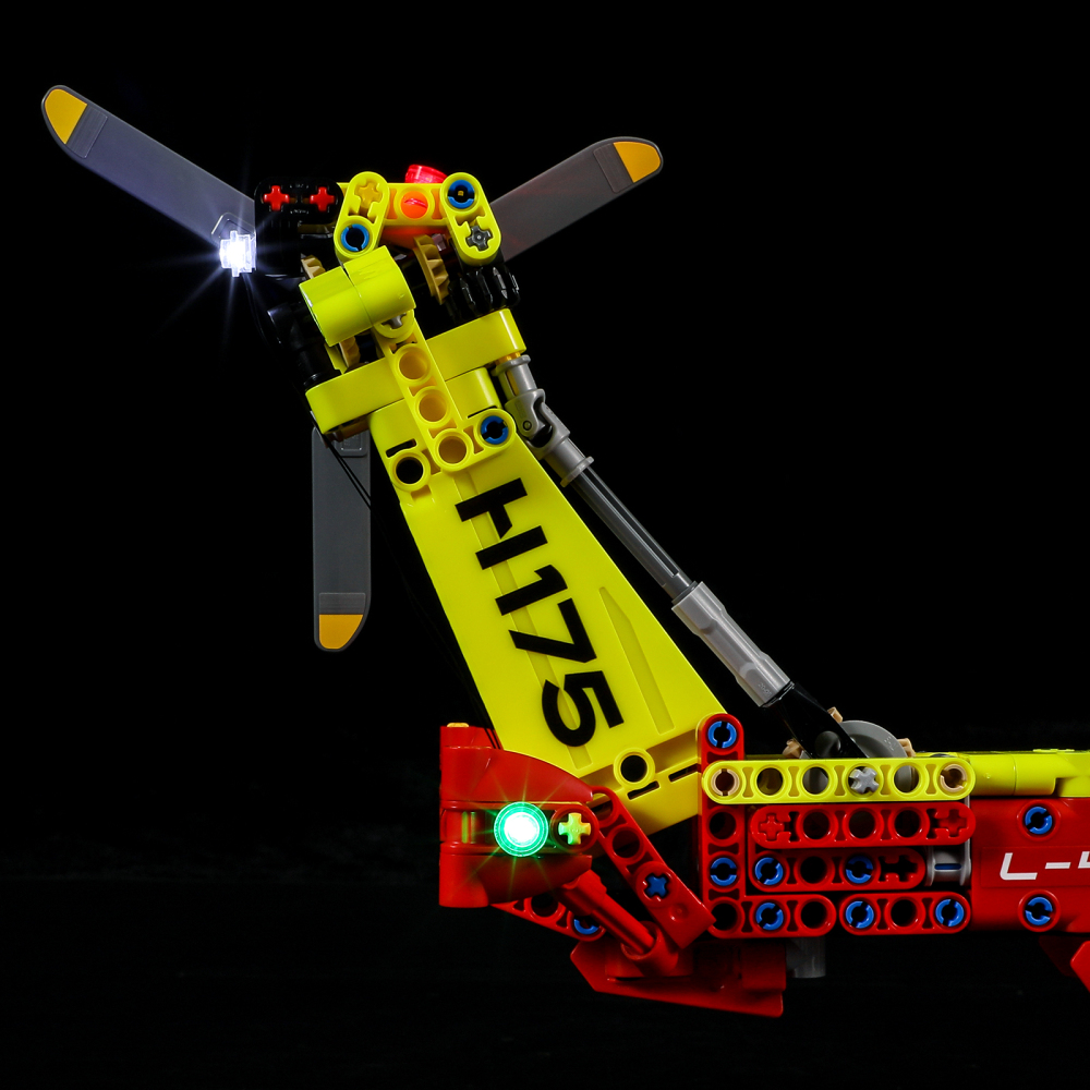 【Light Sets】Bricks LED Lighting 42145 Technical Technic Airbus H175 Rescue Helicopter