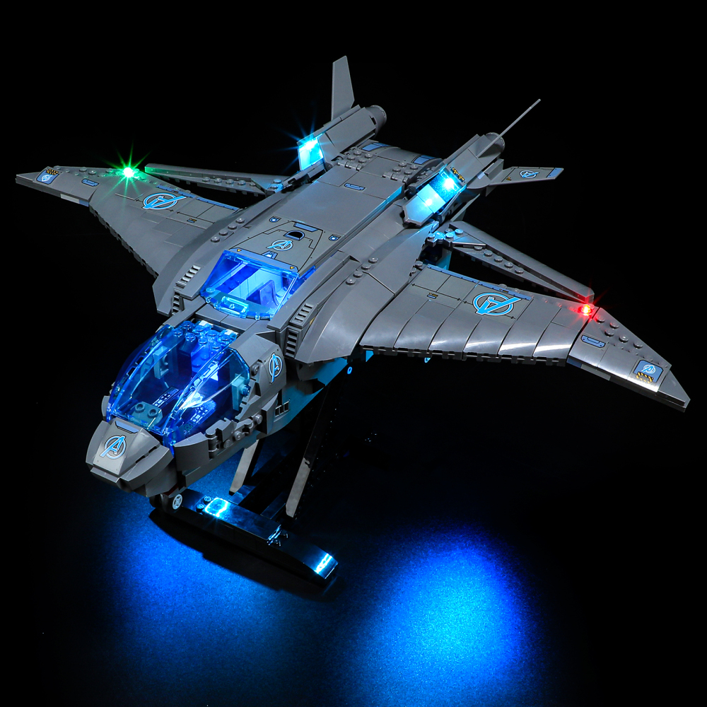 【Light Sets】Bricks LED Lighting 76248 Super heroes Marvel The Avengers Quinjet
