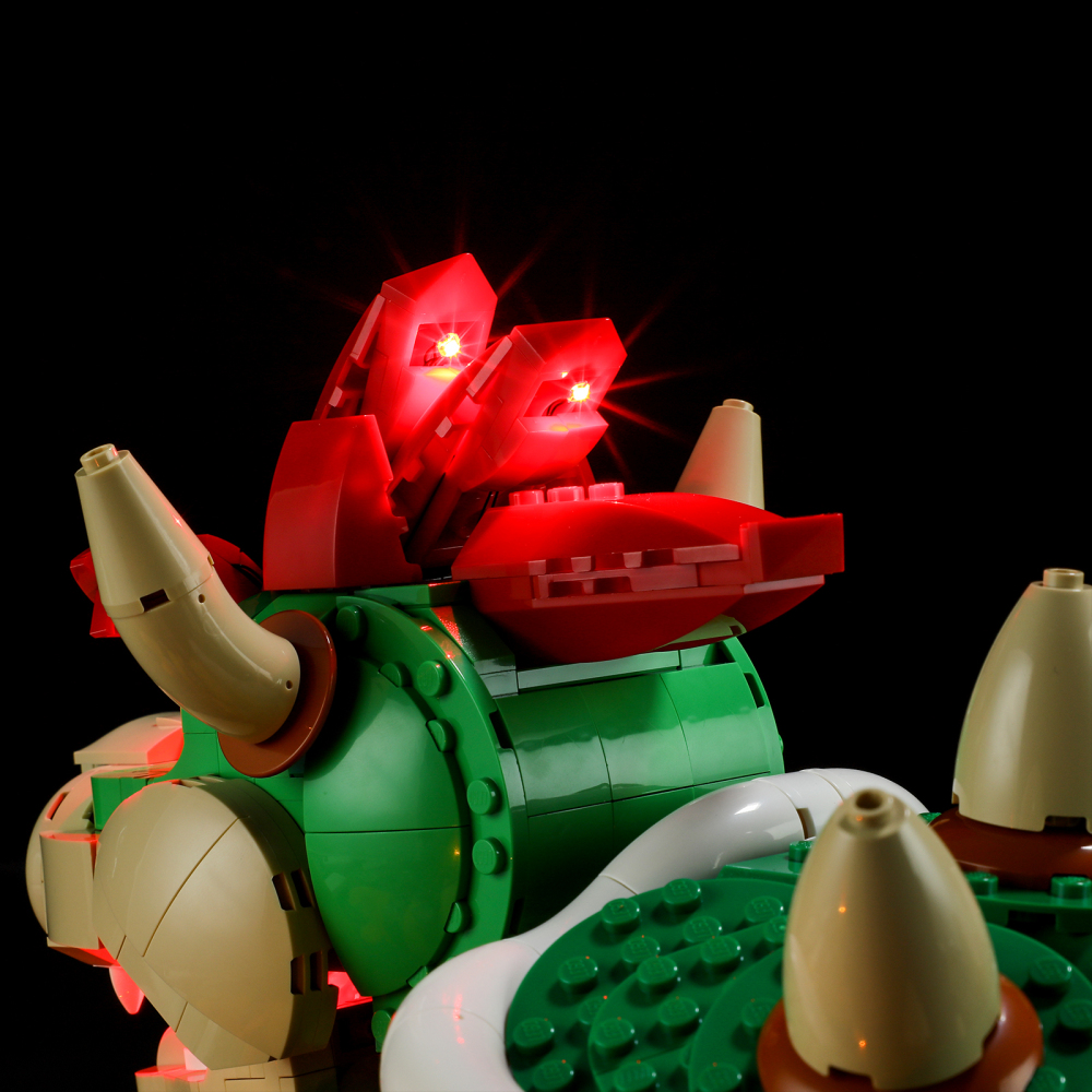 【Light Sets】Bricks LED Lighting 71411 Movie & Game Super Mario The Mighty Bowser