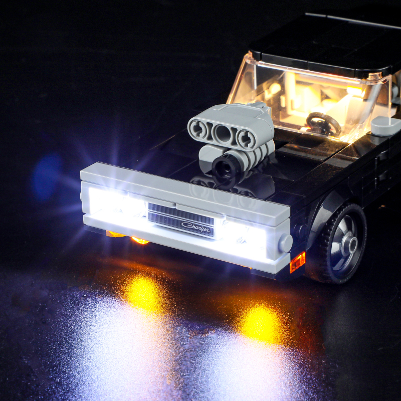 【Light Sets】Bricks LED Lighting 76912 Racers Speed Champions Fast & Furious 1970 Dodge Charger R/T