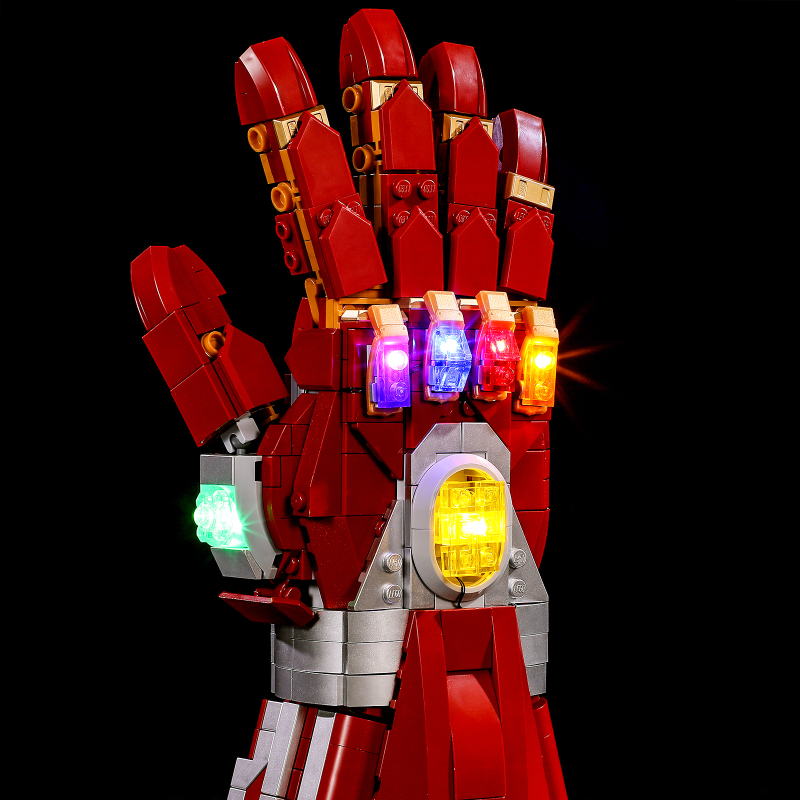 【Light Sets】Bricks LED Lighting 76223 Super heroes Marvel The Avengers Nano Gauntlet
