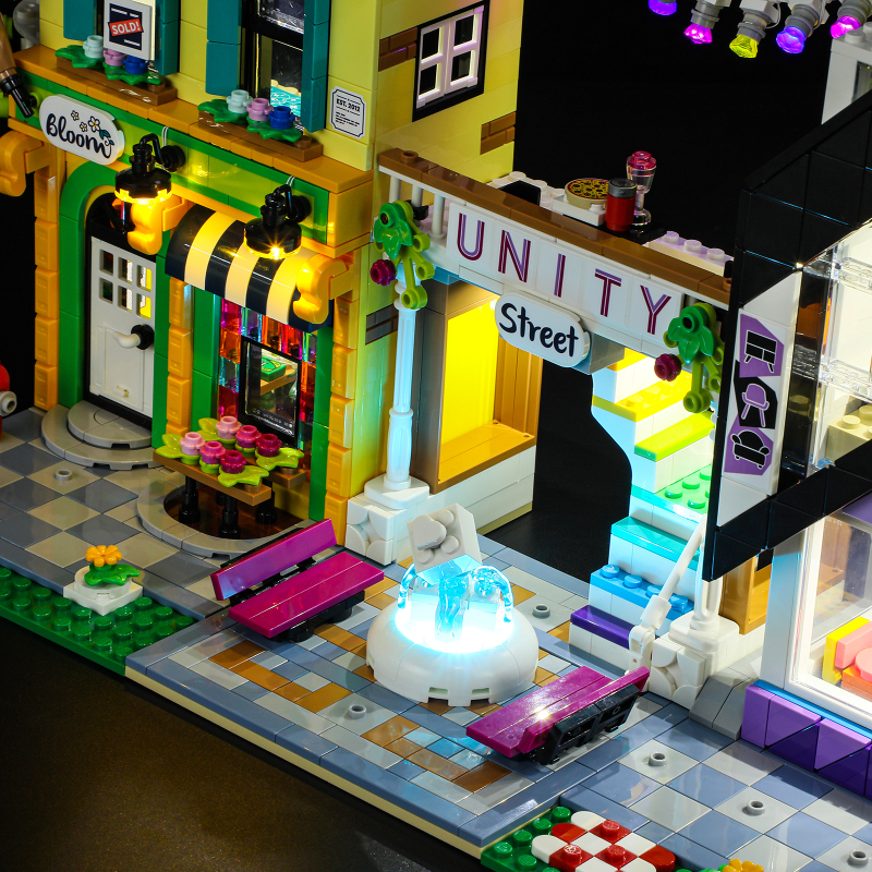 【Light Sets】Bricks LED Lighting 41732 Girl Friends Downtown Flower and Design Stores