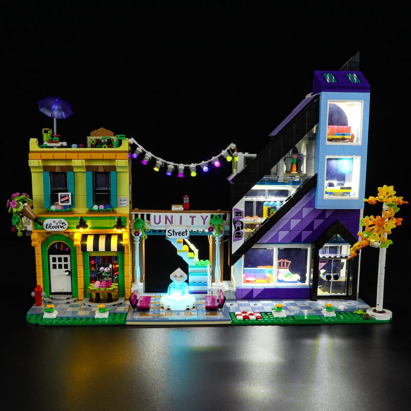 【Light Sets】Bricks LED Lighting 41732 Girl Friends Downtown Flower and Design Stores