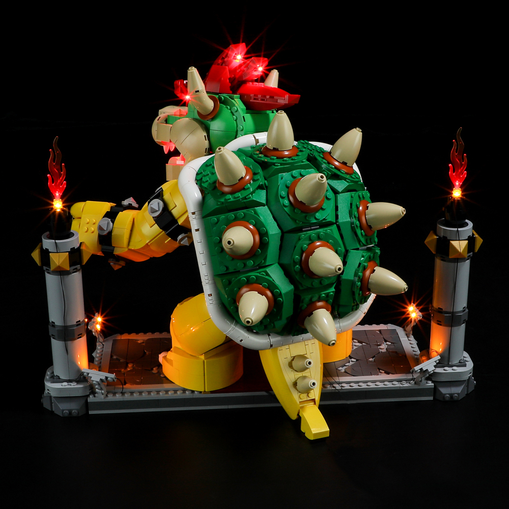 【Light Sets】Bricks LED Lighting 71411 Movie & Game Super Mario The Mighty Bowser