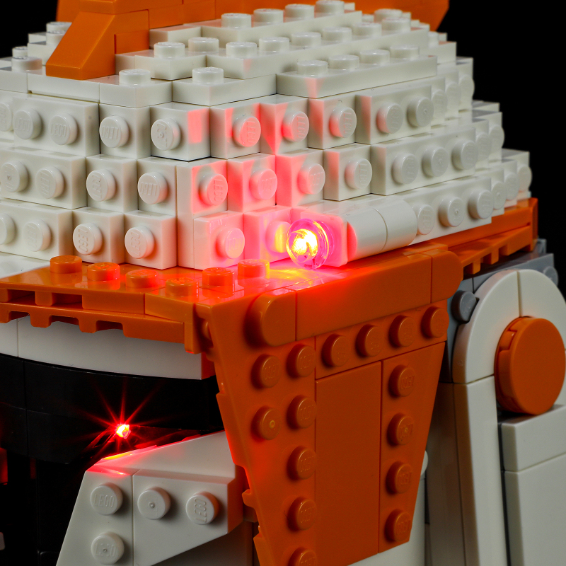 【Light Sets】Bricks LED Lighting 75350 Movie & Game Star Wars Clone Commander Cody Helmet