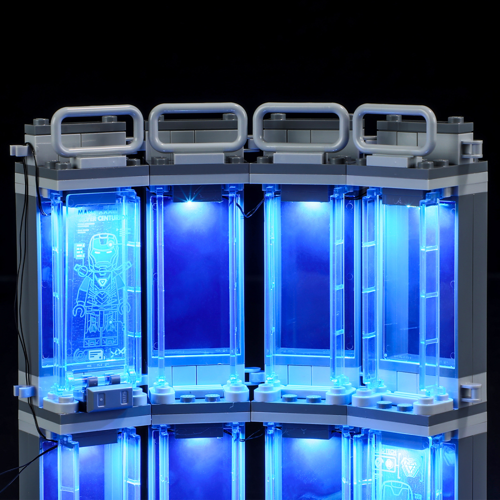 【Light Sets】Bricks LED Lighting 76216 Super heroes Marvel Iron Man Armoury
