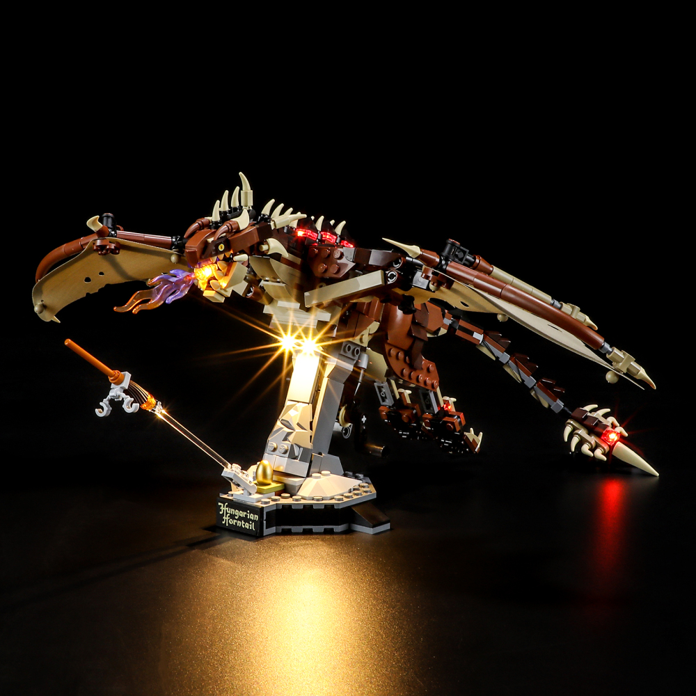 【Light Sets】Bricks LED Lighting 76406 Movie & Game Harry Potter Hungarian Horntail Dragon