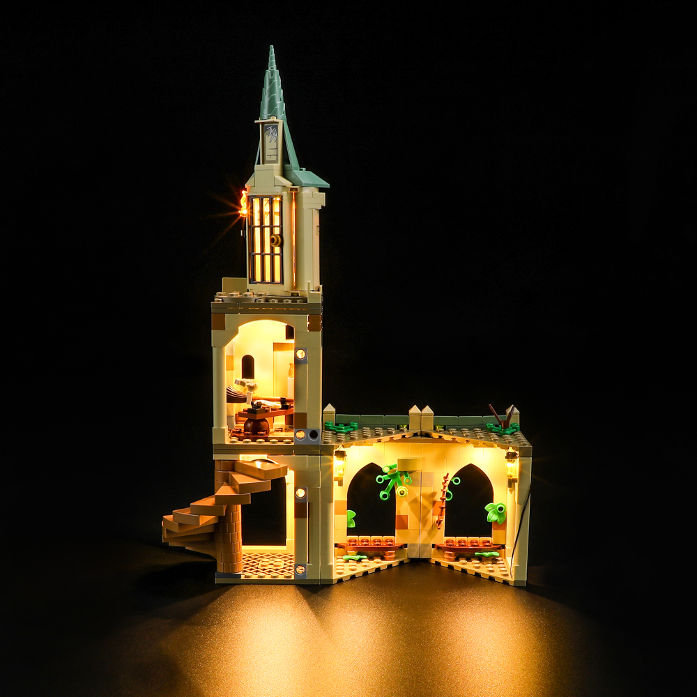 【Light Sets】Bricks LED Lighting 76401 Movie & Game Harry Potter Hogwarts Courtyard: Sirius's Rescue