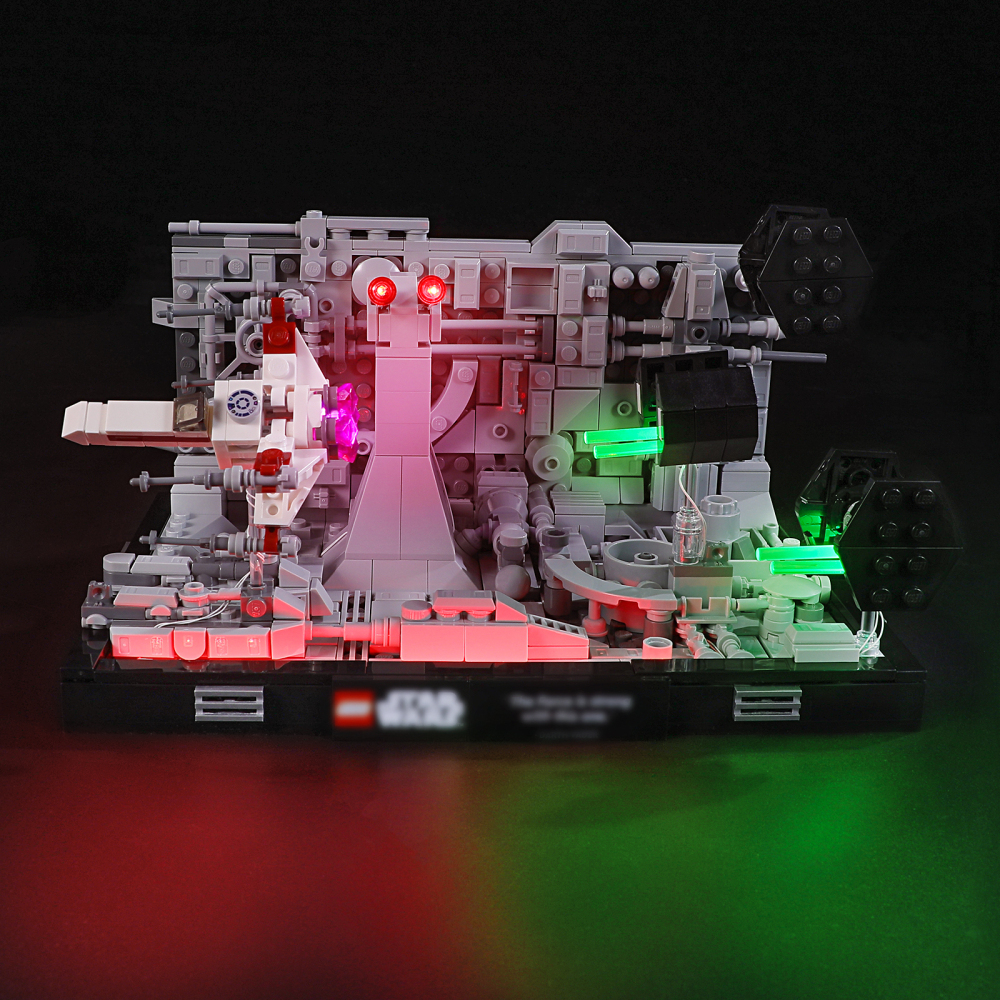 【Light Sets】Bricks LED Lighting 75329 Movie & Game Star Wars Death Star Trench Run Diorama