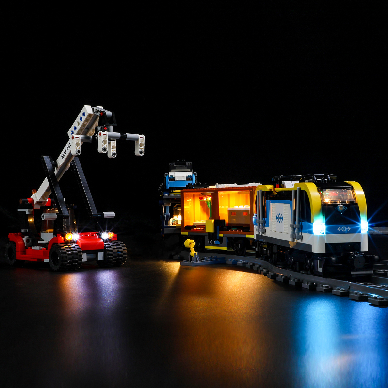 【Light Sets】Bricks LED Lighting 60336 City Trains Freight train